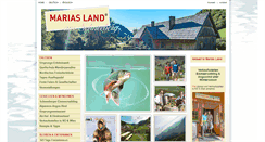 Desktop Screenshot of marias-land.at