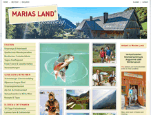 Tablet Screenshot of marias-land.at